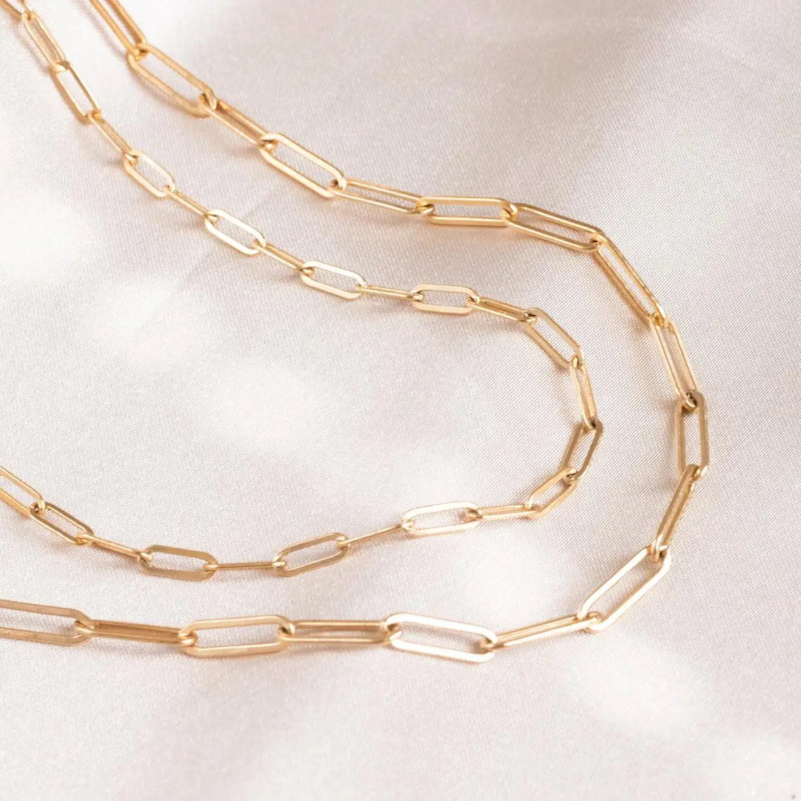 Gold Paperclip Necklace