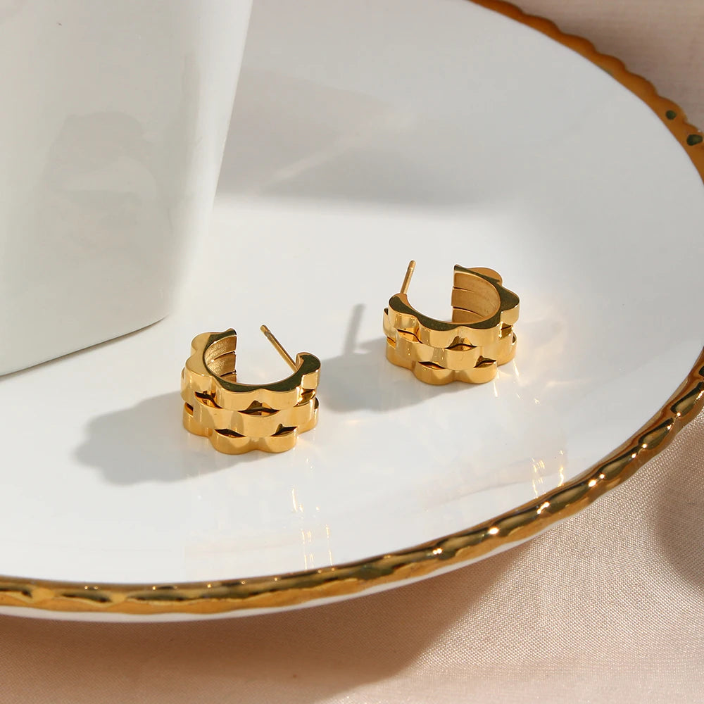 Amara Gold Hoop Earrings