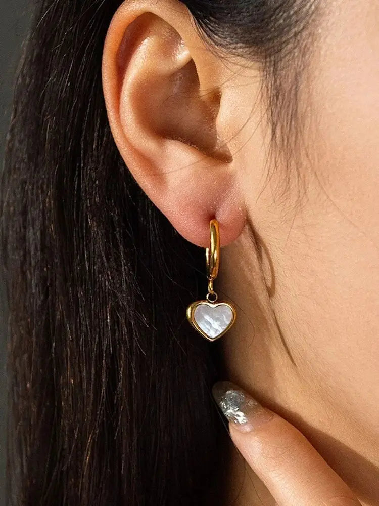 Golden Heart Earrings