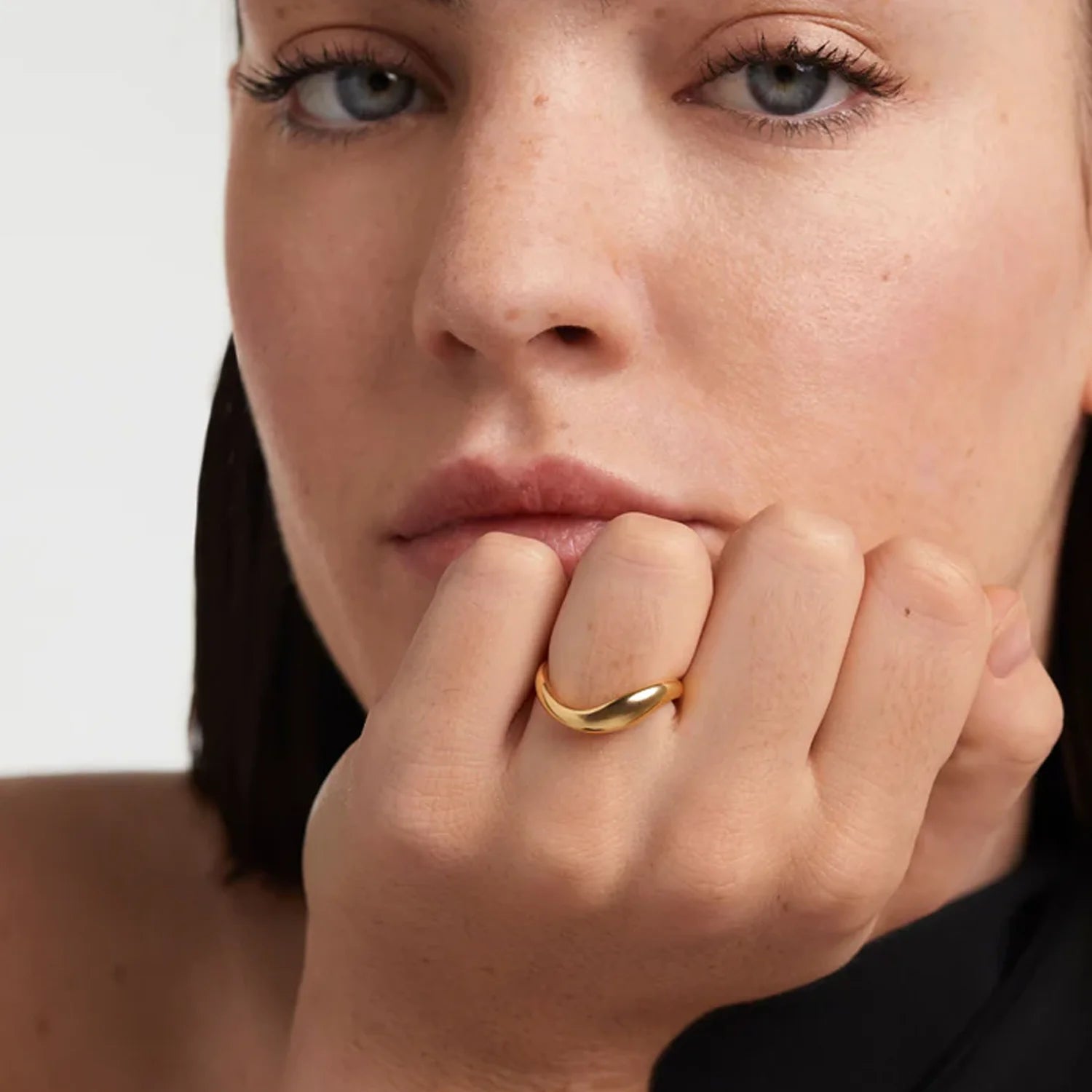 Gold Wave Ring