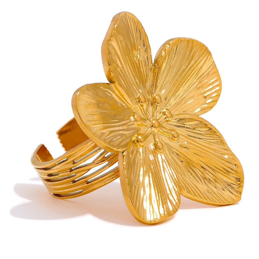 Gold Flower Ring