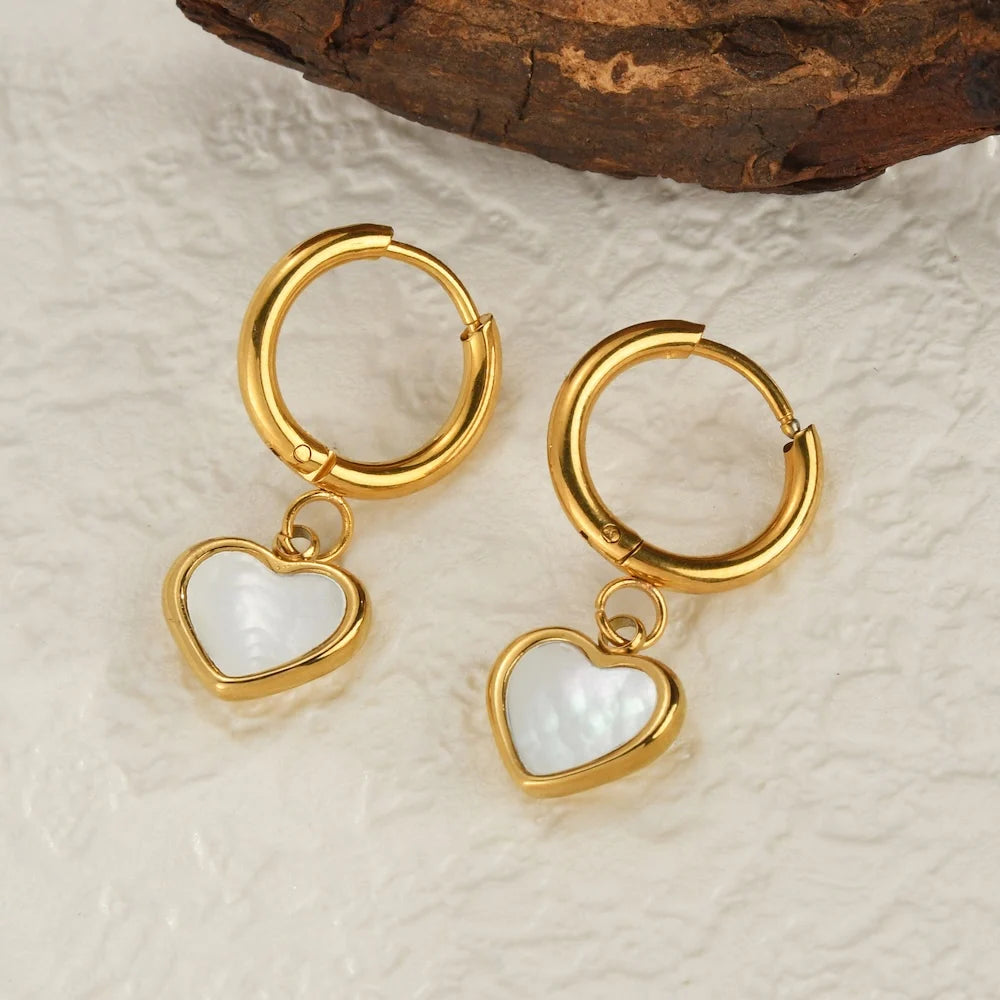 Golden Heart Earrings