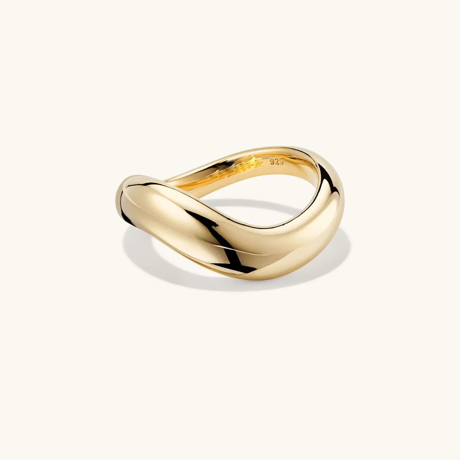 Gold Wave Ring