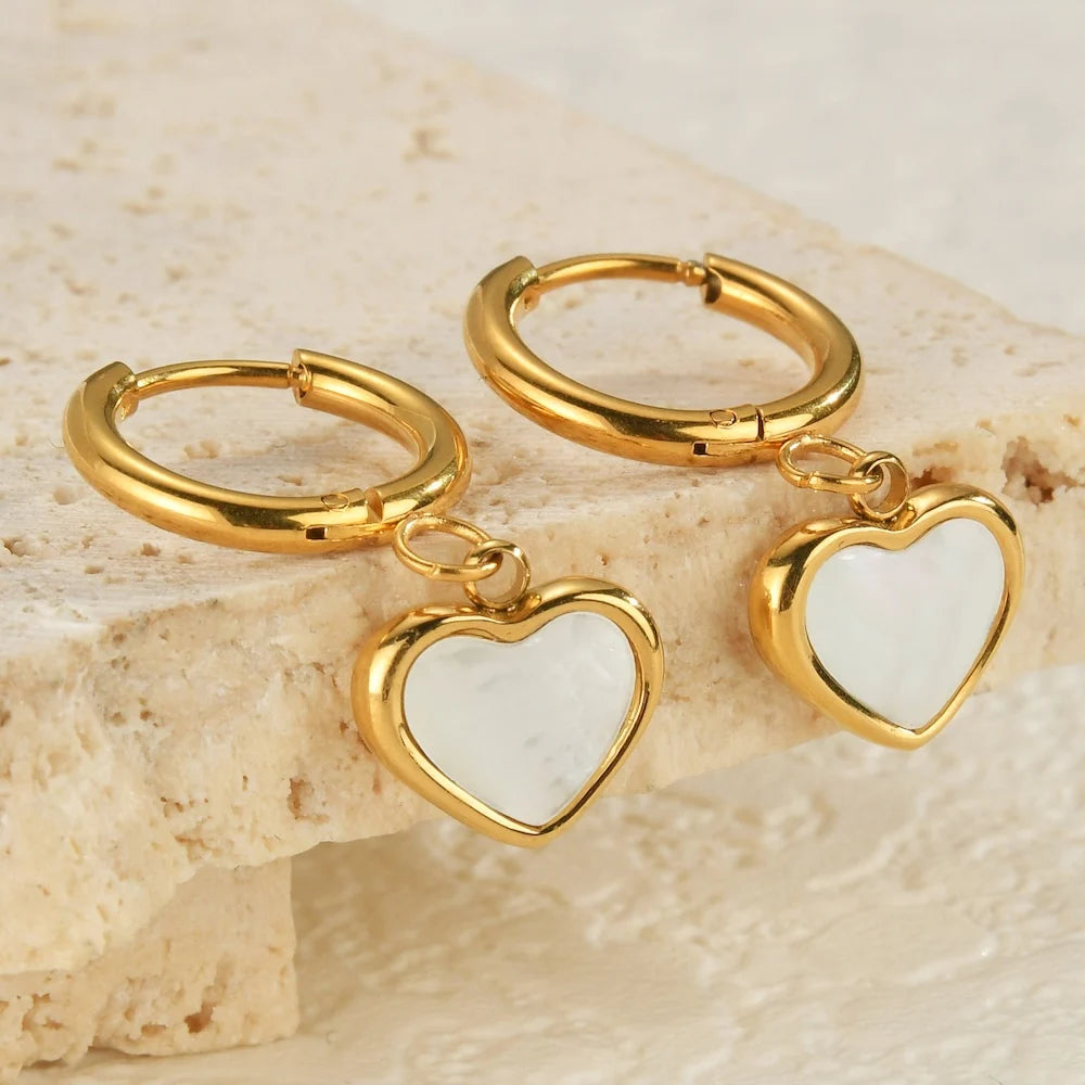 Golden Heart Earrings