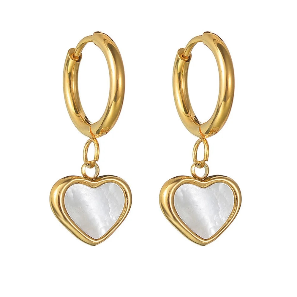 Golden Heart Earrings