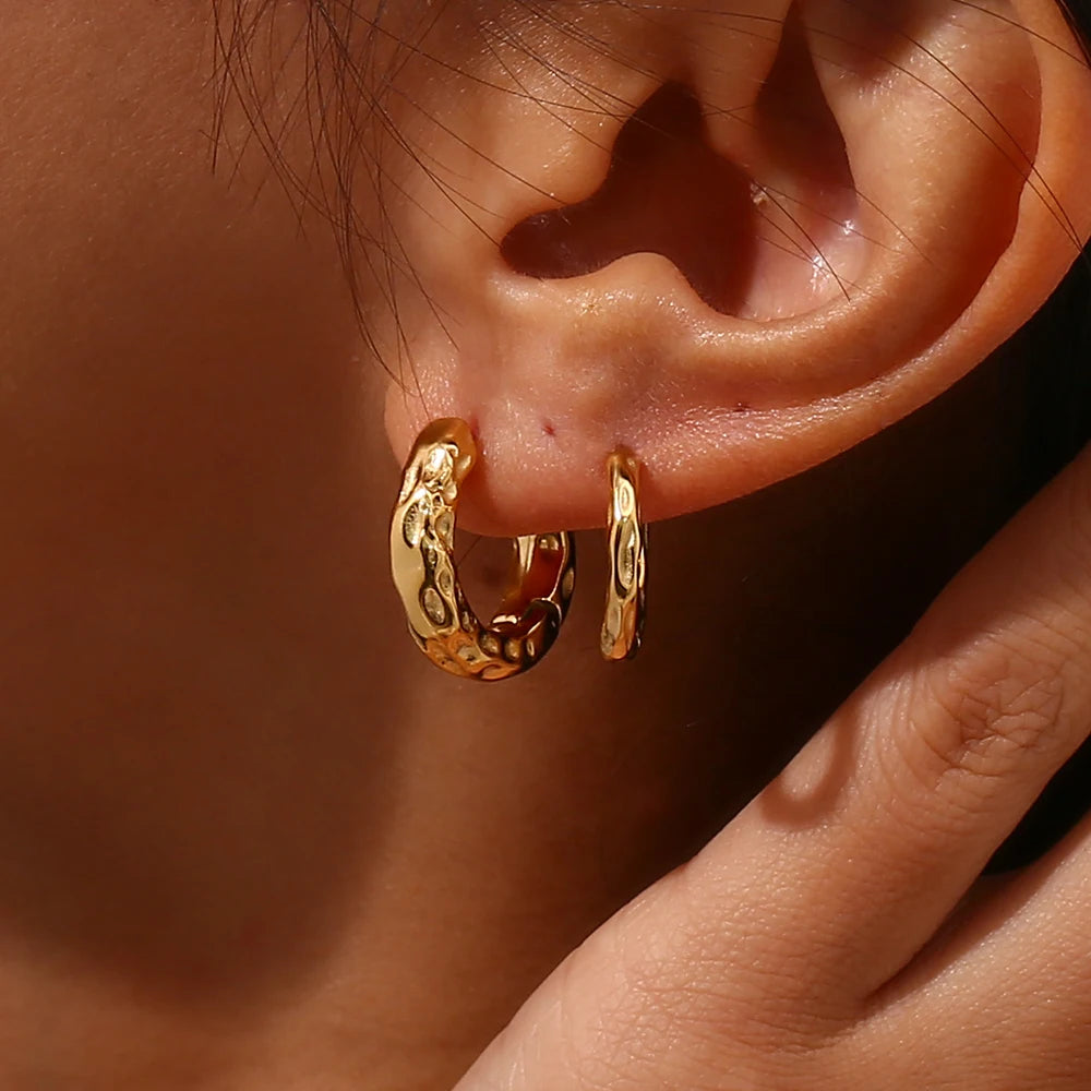 Classic Gold Double Earrings