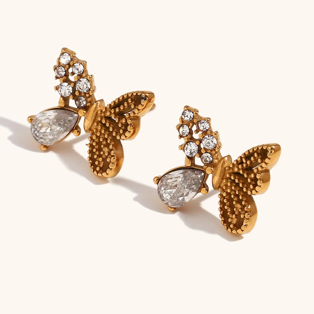 Butterfly Crystal Earrings