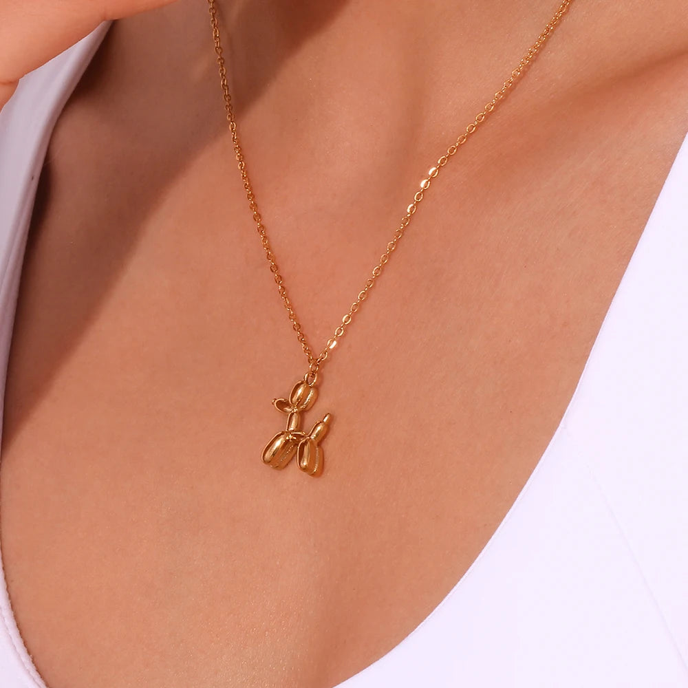 Gold Pup Necklace